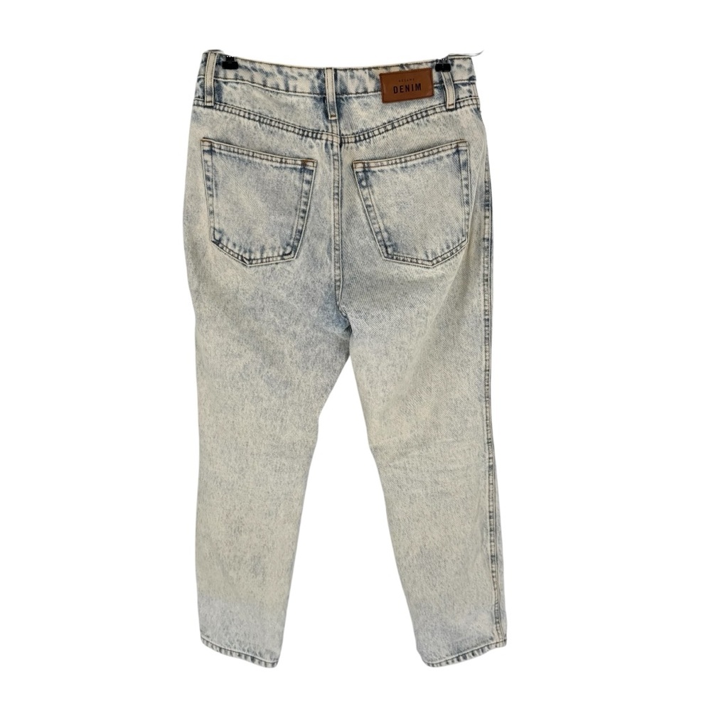 Sezane Jeans Womens Size 27 Acid Wash Cotton Denim Button Fly 26.5in Inseam - Picture 5 of 12